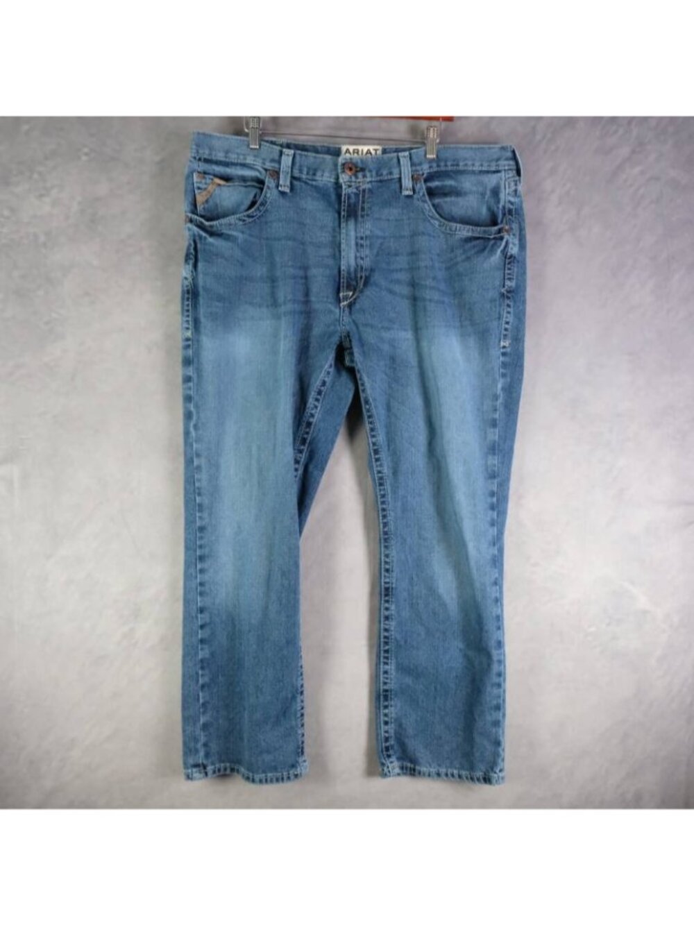 ARIAT M5 Jeans Men's 40x30 Blue Straight Fit Denim Western Heavyweight